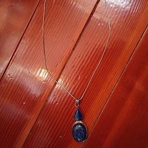 Lapis Lazuli Stone Pendant Necklace